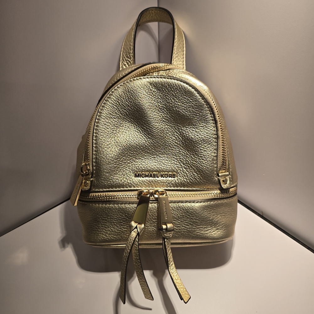 Michael Kors Gold Backpack